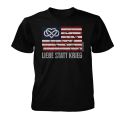 T-Shirt "Liebe statt Krieg" Round-Neck 